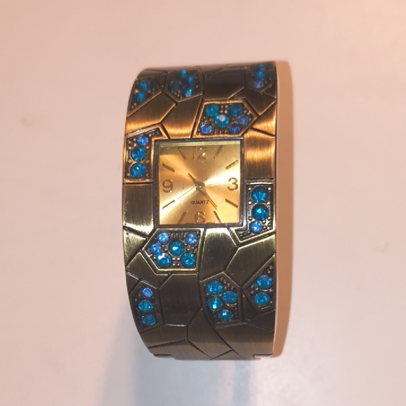 Avon Accessories - Avon Gold and Blue Women's Watch